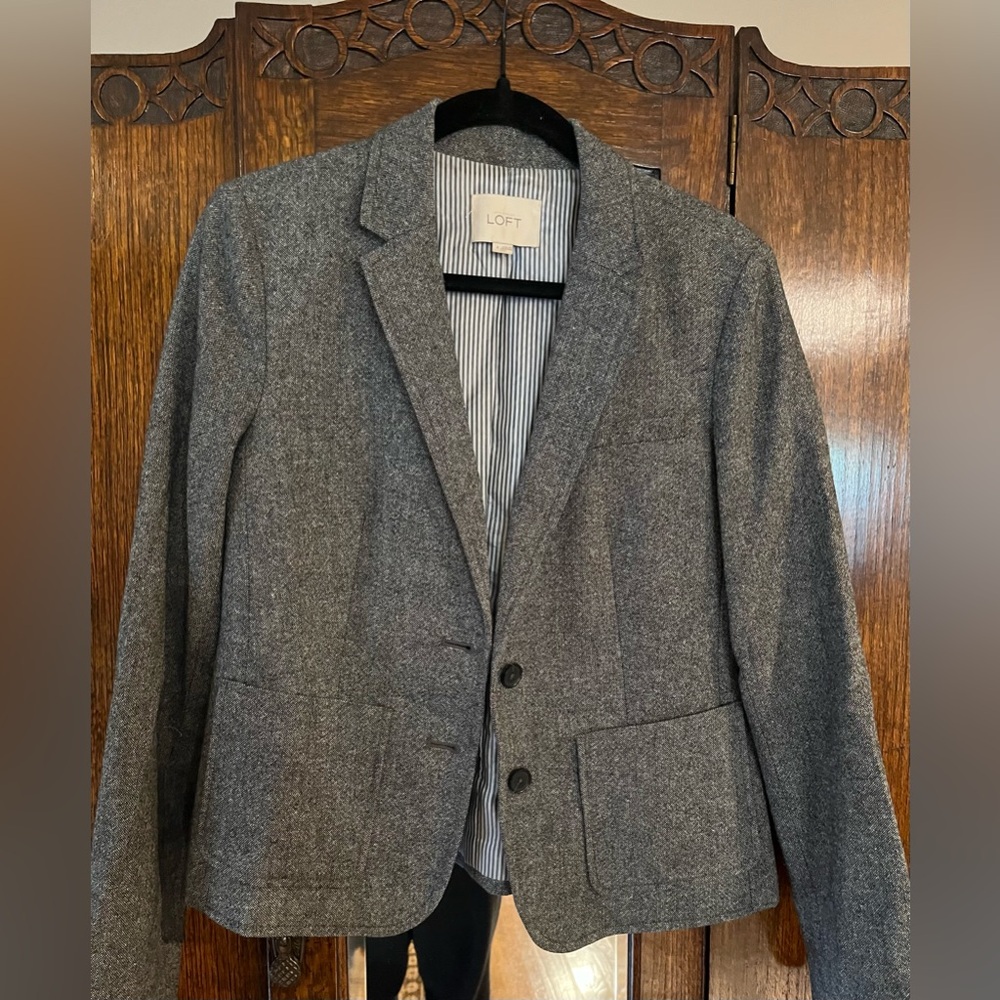 LOFT Charcoal Blazer